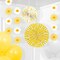 Creative Converting Sweet Daisy Hanging Paper Fans and Danglers, 60PK 372471 - alternate 3